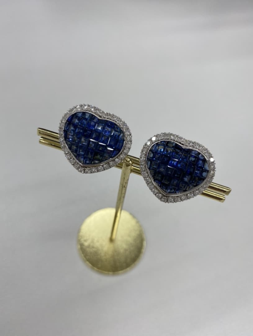 18金サファイアイヤリングの買取実績【郡山横塚店/福島県/郡山市】 