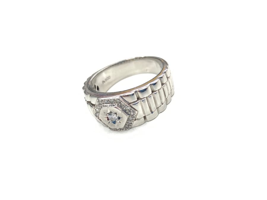 ダイヤ付きプラチナ900リングの買取実績【郡山横塚店/福島県/郡山市】 福島県郡山市にあるザ・ゴールド 郡山横塚店の画像1