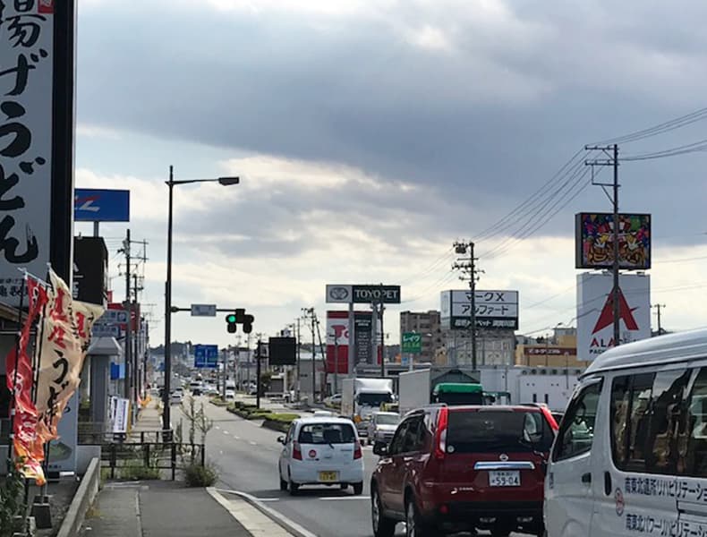 郡山・安積町からお越しの場合（国道4号線）