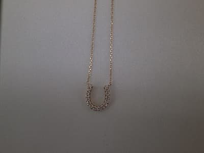 10金ダイヤモンド付きネックレス【須賀川インター店】 福島県須賀川市にあるザ・ゴールド 須賀川インター店の画像1