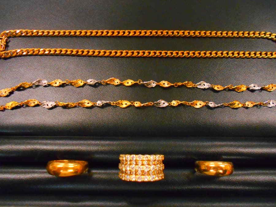 メレダイヤ付18金リング、ネックレス、リングなどの買取実績【新白河店/福島県/白河市】 福島県白河市にあるザ・ゴールド 新白河店の画像1