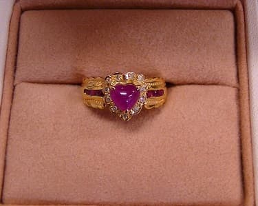 色石付18金リング　【新白河店】 福島県白河市にあるザ・ゴールド 新白河店の画像1