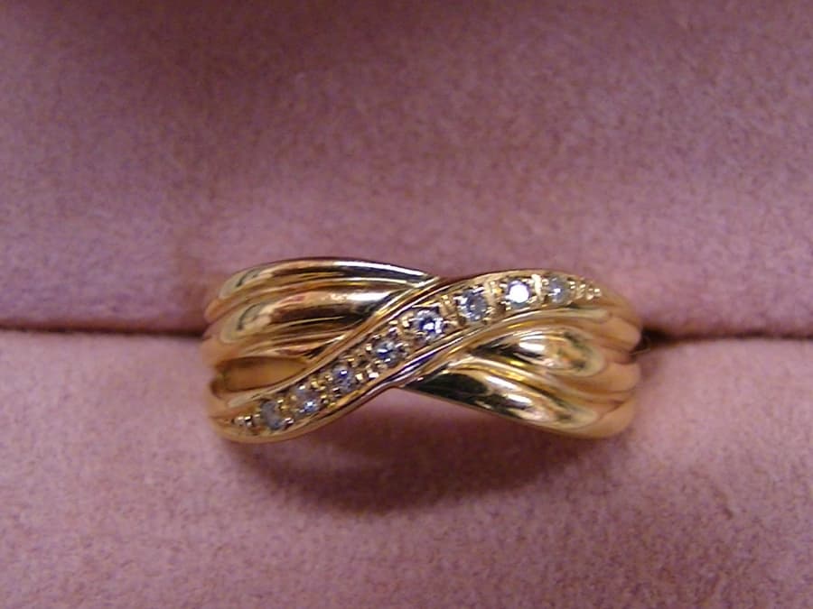 メレダイヤ付リング　【新白河店】 福島県白河市にあるザ・ゴールド 新白河店の画像1