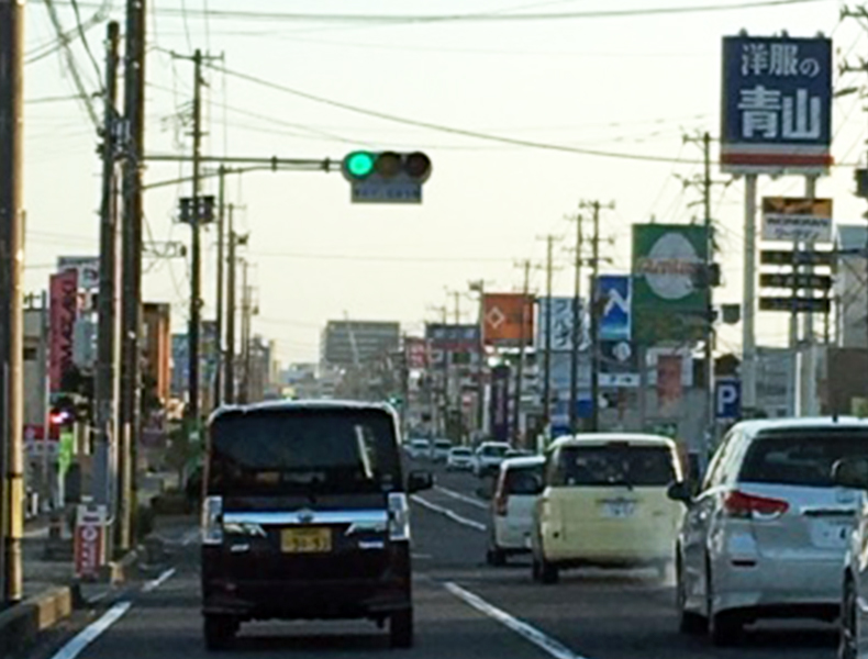 平方面からお越しの場合（県道2６号線（鹿島街道））