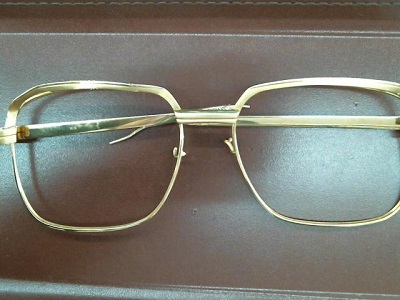 18金フレームの眼鏡【いわき小名浜】 福島県いわき市にあるザ・ゴールド いわき小名浜店の画像1