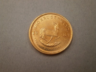 クルーガーランド金貨の買取実績【郡山新さくら通り店/福島県/郡山市】 福島県郡山市にあるザ・ゴールド 郡山新さくら通り店の画像1