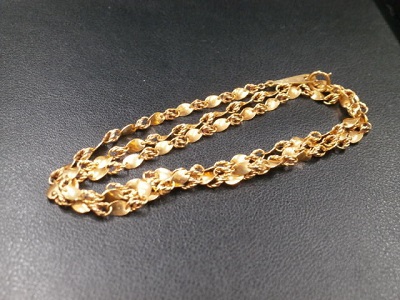 18金ブレスレット【郡山新さくら通り店】 福島県郡山市にあるザ・ゴールド 郡山新さくら通り店の画像1