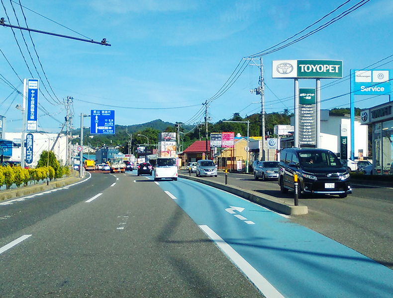 新潟方面からお越しの場合（会津若松ICより、国道49号線）