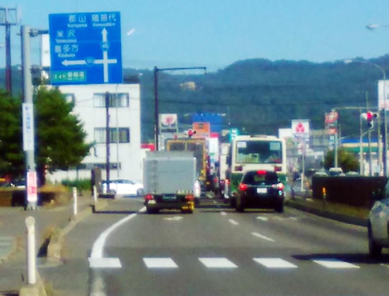 新潟方面からお越しの場合（会津若松ICより、国道49号線）