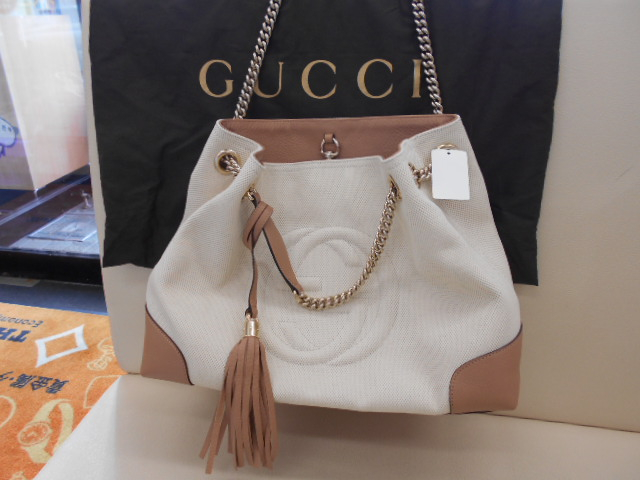 グッチ　チェーントートバッグ★【会津若松店】 福島県会津若松市にあるザ・ゴールド 会津若松店の画像1
