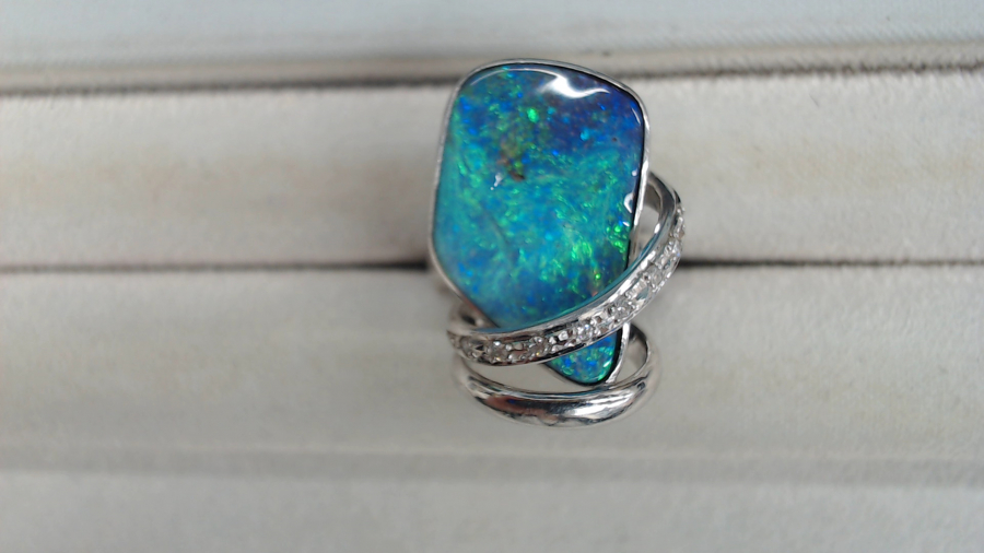 ボルダーオパールリング【福島店】 福島県福島市にあるザ・ゴールド 福島店の画像1