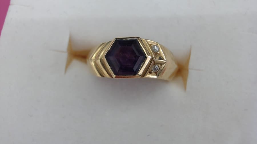 18金色石付リングの買取実績【南吉成店/宮城県/仙台市】 宮城県仙台市にあるザ・ゴールド 南吉成店の画像1