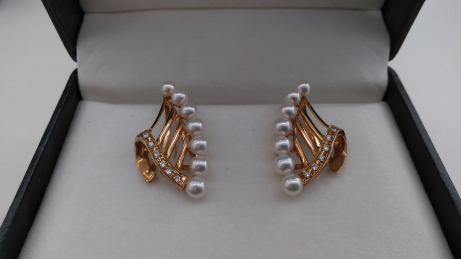 田崎真珠　18金イヤリングの買取実績【南吉成店/宮城県/仙台市】 宮城県仙台市にあるザ・ゴールド 南吉成店の画像1