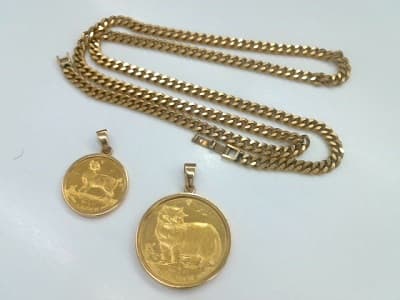 24金コインネックレス【南吉成店】 宮城県仙台市にあるザ・ゴールド 南吉成店の画像1