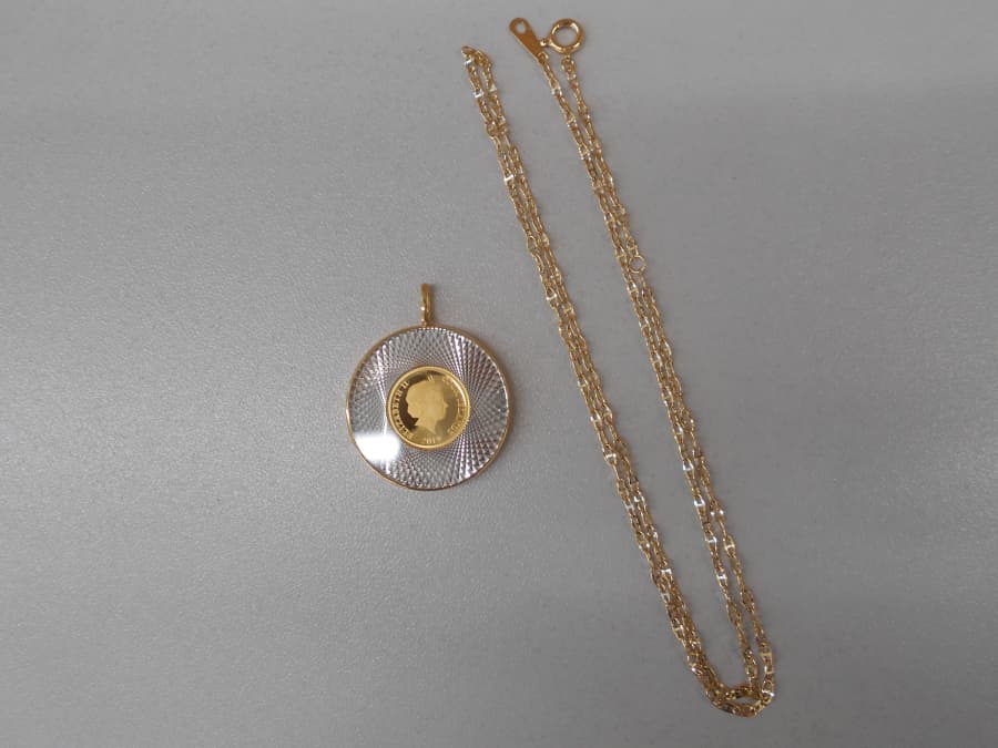 K24(24金）コインペンダントの買取実績【東仙台店/宮城県/仙台市宮城野区】 宮城県仙台市にあるザ・ゴールド 東仙台店の画像1