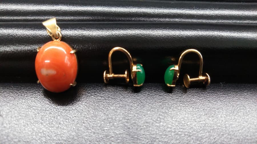 18金ピアス,18金ペンダントトップの買取実績【東仙台店/宮城県/仙台市宮城野区】 宮城県仙台市にあるザ・ゴールド 東仙台店の画像1