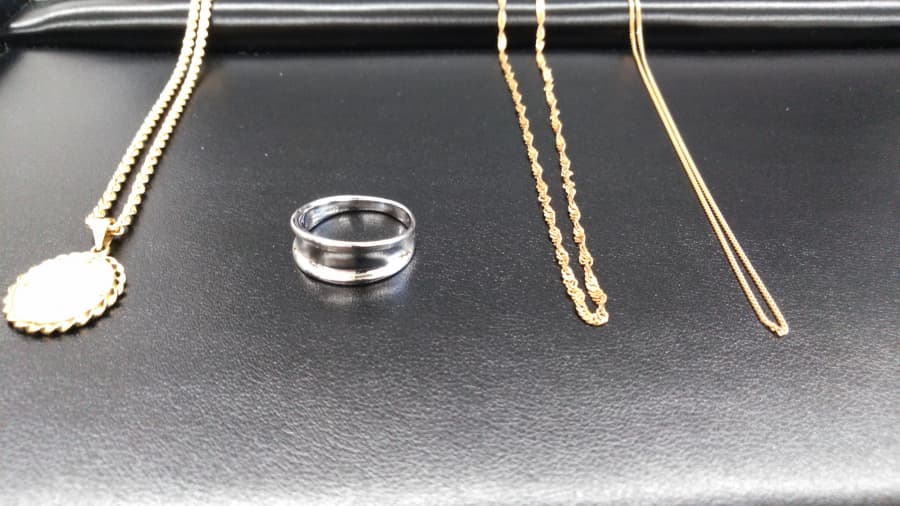 Ｋ18ネックレス、指輪の買取実績【東仙台店/宮城県/仙台市宮城野区】 宮城県仙台市にあるザ・ゴールド 東仙台店の画像1