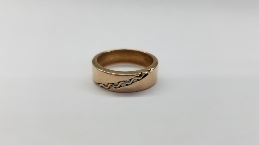 K18　メレダイヤつきリング　【東仙台店】 宮城県仙台市にあるザ・ゴールド 東仙台店の画像1