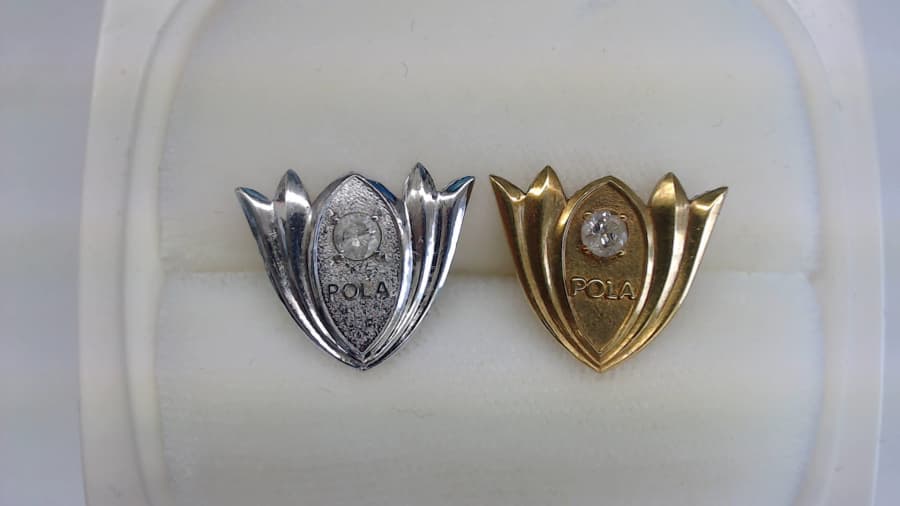 18金プラチナ585　ダイヤモンド　ブローチ【東仙台店】 宮城県仙台市にあるザ・ゴールド 東仙台店の画像1