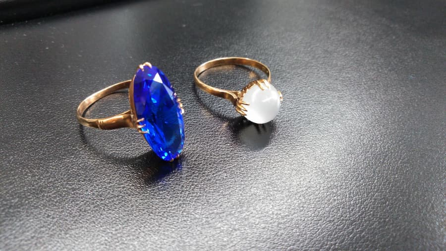 Ｋ18色石リングの買取実績【東仙台店/宮城県/仙台市宮城野区】 宮城県仙台市にあるザ・ゴールド 東仙台店の画像1