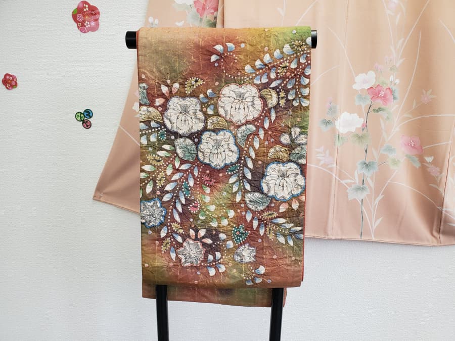 袋帯　辻が花柄【東仙台店】 宮城県仙台市にあるザ・ゴールド 東仙台店の画像1