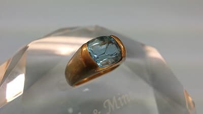 色石つき18金リング【泉インター店】 宮城県仙台市にあるザ・ゴールド 泉インター店の画像1