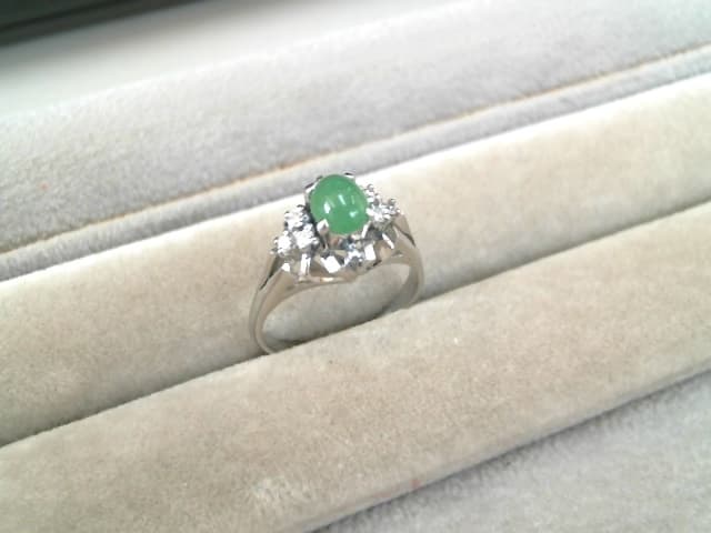 色石・メレダイヤ付プラチナリング　【石巻店】 宮城県石巻市にあるザ・ゴールド 石巻店の画像1