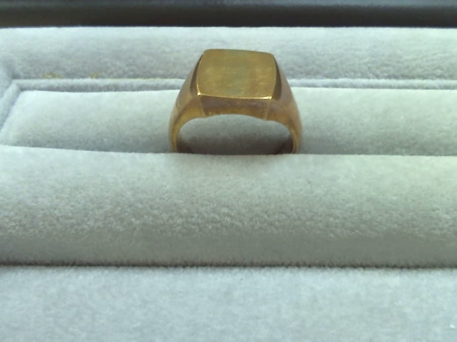 18金製印台リングの買取実績　【石巻店/宮城県/石巻市】 宮城県石巻市にあるザ・ゴールド 石巻店の画像1