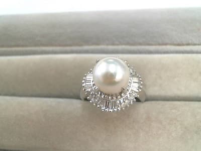 メレダイヤ付プラチナリング　【石巻店】 宮城県石巻市にあるザ・ゴールド 石巻店の画像1