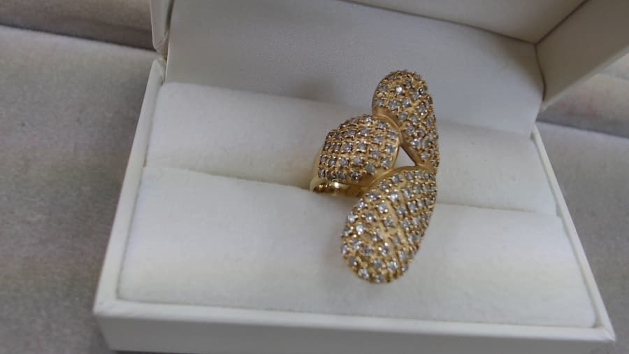 ダイヤモンド付き18金リングの買取実績【石巻店/宮城県/石巻市】 宮城県石巻市にあるザ・ゴールド 石巻店の画像1