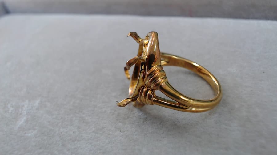 色石付き18金リング　【石巻店】 宮城県石巻市にあるザ・ゴールド 石巻店の画像1