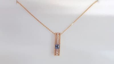 アレキサンドライト18金ネックレス【古川店】 宮城県大崎市にあるザ・ゴールド 古川店の画像1