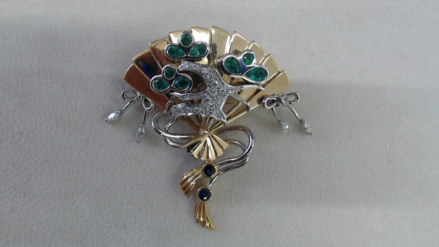 扇形ブローチの買取実績【利府店/宮城郡利府町/宮城県】 宮城県宮城郡にあるザ・ゴールド 利府店の画像1