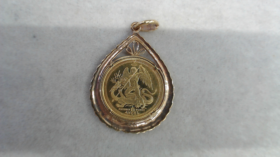 22金エンジェル金貨のペンダントトップの買取実績【利府店/宮城郡/利府町/宮城県】 宮城県宮城郡にあるザ・ゴールド 利府店の画像1