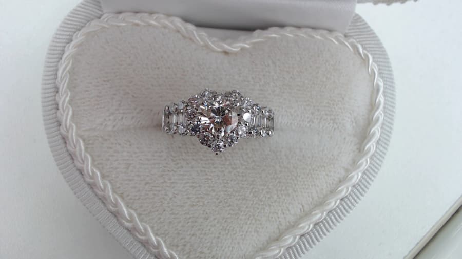 ハートシェイプダイヤモンドリング【柴田店】 宮城県柴田郡にあるザ・ゴールド 柴田店の画像1