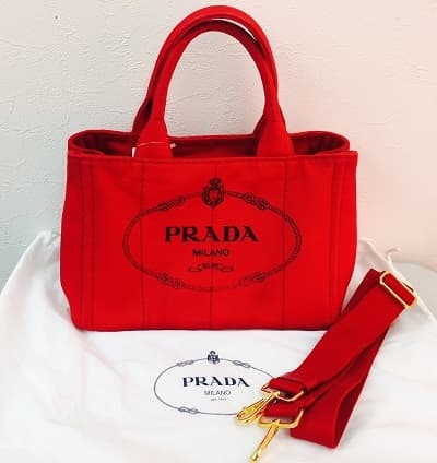 ＰＲＡＤＡ　カナパミニトート【仙台中田店】 宮城県仙台市にあるザ・ゴールド 仙台中田店の画像1