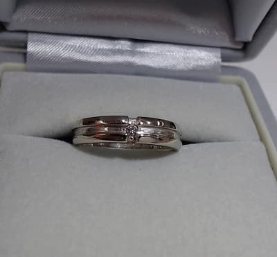 18金ホワイトゴールド製リングの買取実績【仙台中田店/宮城県/仙台市】 宮城県仙台市にあるザ・ゴールド 仙台中田店の画像1