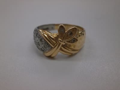 メレダイヤ付きリング【八戸湊高台店】 青森県八戸市にあるザ・ゴールド 八戸湊高台店の画像1