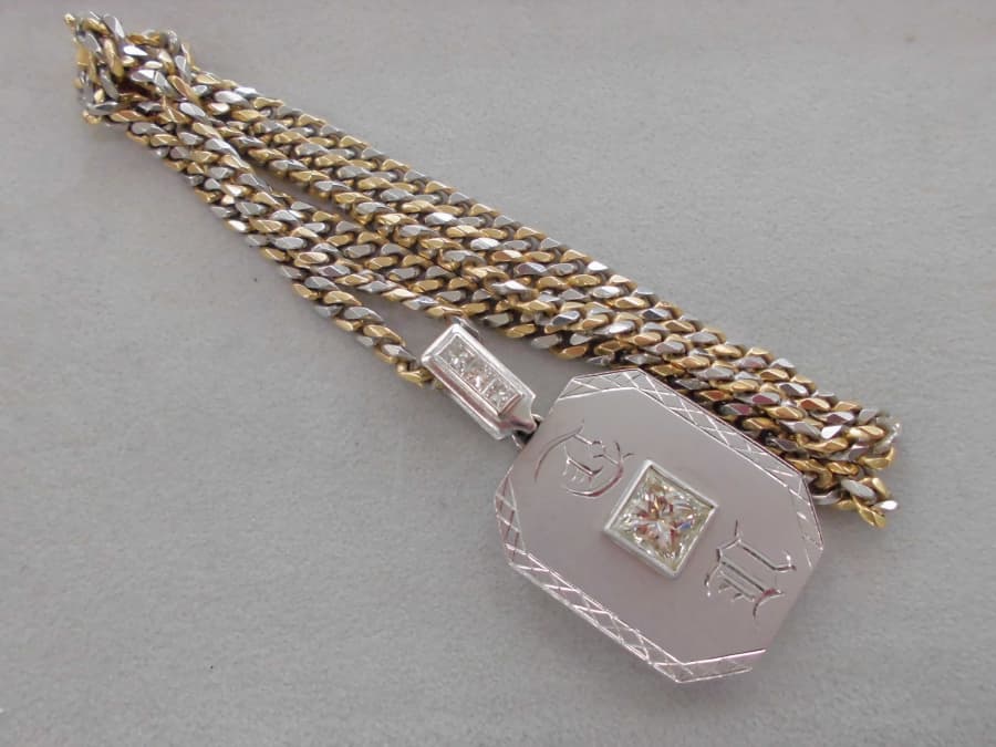 ダイヤ付き18金ネックレスの買取実績【八戸湊高台店/青森県/八戸市】 青森県八戸市にあるザ・ゴールド 八戸湊高台店の画像1