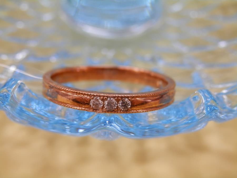 10金　メレダイヤ付き　指輪【八戸湊高台店】 青森県八戸市にあるザ・ゴールド 八戸湊高台店の画像1