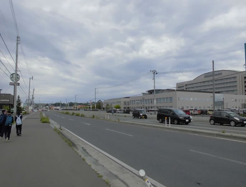 県道29号線、八戸市立市民病院から鮫町方面へ向かいます。