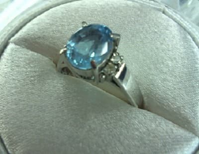 ブルートパーズ　リング　【北上インター店】 岩手県北上市にあるザ・ゴールド 北上インター店の画像1