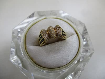 K18　ダイヤ　色石　リング　【盛岡北店】 岩手県盛岡市にあるザ・ゴールド 盛岡北店の画像1