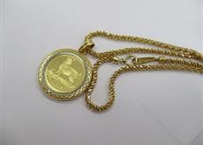 コイン付きネックレス【盛岡北店】 岩手県盛岡市にあるザ・ゴールド 盛岡北店の画像1