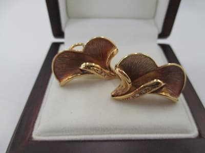 18金イヤリング【帯広店】 北海道帯広市にあるザ・ゴールド 帯広店の画像1