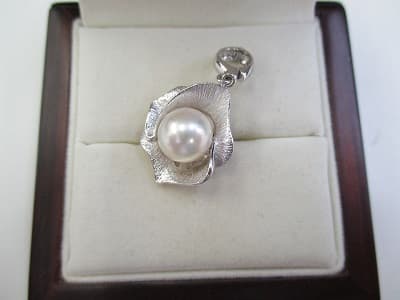 プラチナ900　パール付きペンダントトップ【帯広店】 北海道帯広市にあるザ・ゴールド 帯広店の画像1