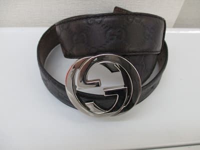 グッチ　レザーベルト　【帯広店】 北海道帯広市にあるザ・ゴールド 帯広店の画像1