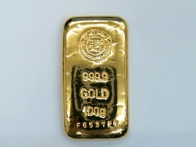 １００ｇインゴット【釧路店】 北海道釧路市にあるザ・ゴールド 釧路店の画像1