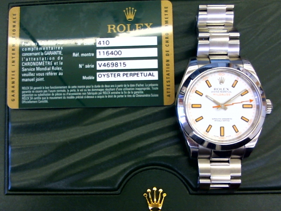 耐磁時計　ロレックスミルガウス　　【釧路店】