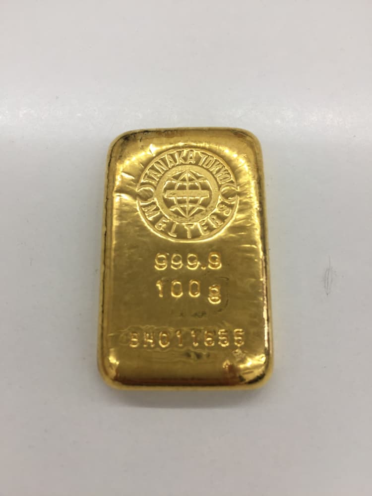 インゴット100gの買取実績 【北見店/北海道/北見市】
